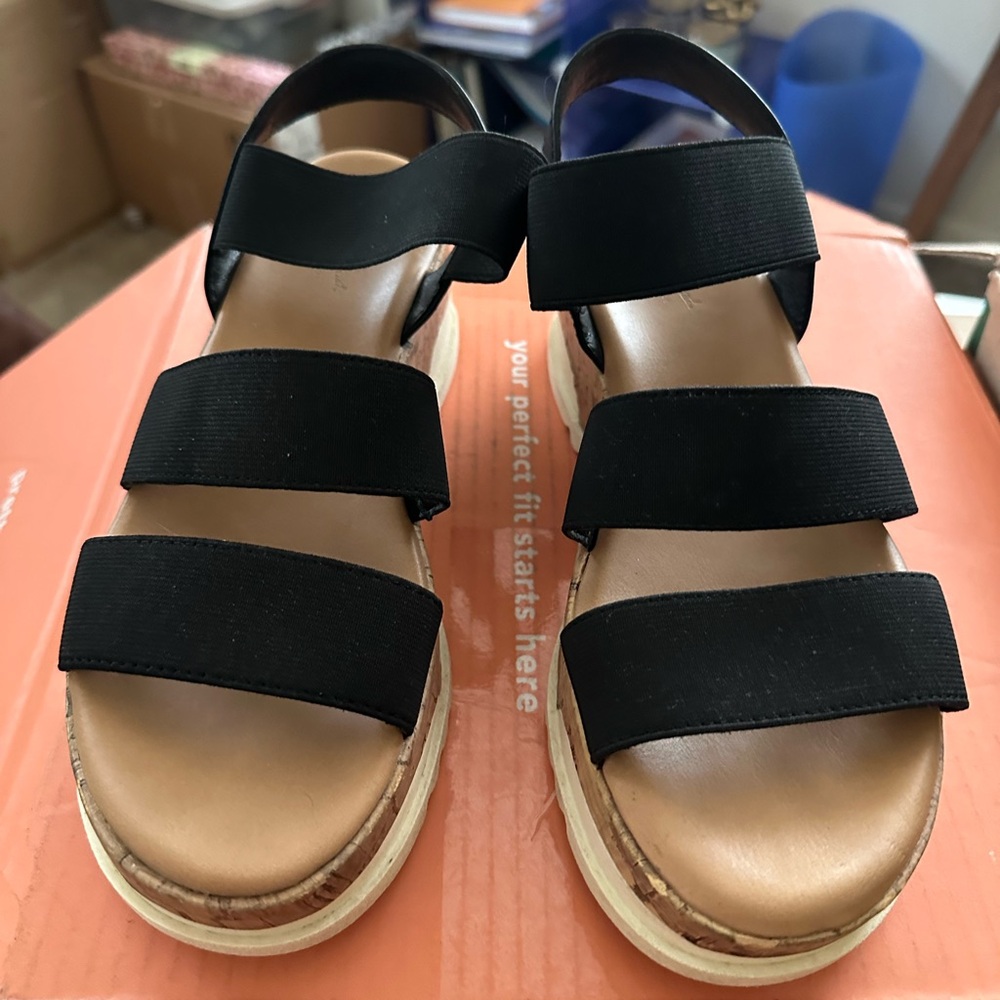 Elegant Black Strappy Sandals